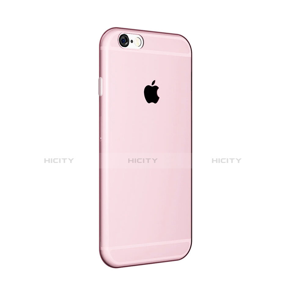 Carcasa Silicona Ultrafina Transparente para Apple iPhone 6 Plus Rosa