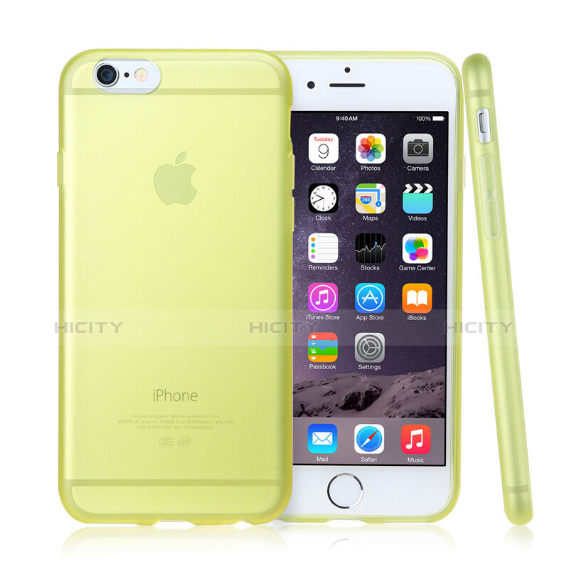 Carcasa Silicona Ultrafina Transparente para Apple iPhone 6 Verde