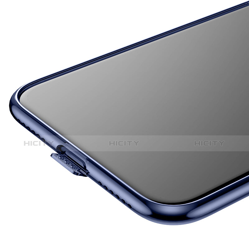 Carcasa Silicona Ultrafina Transparente para Apple iPhone X Azul