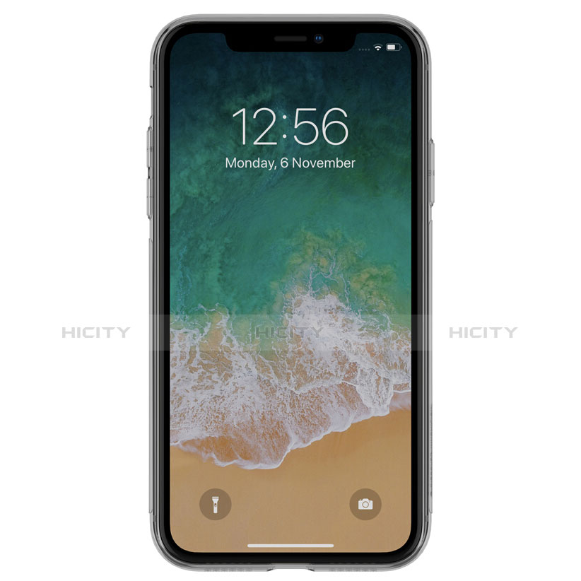 Carcasa Silicona Ultrafina Transparente para Apple iPhone XR Gris