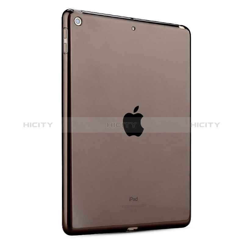 Carcasa Silicona Ultrafina Transparente para Apple New iPad 9.7 (2018) Gris