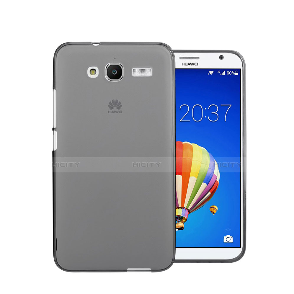 Carcasa Silicona Ultrafina Transparente para Huawei Ascend GX1 Gris