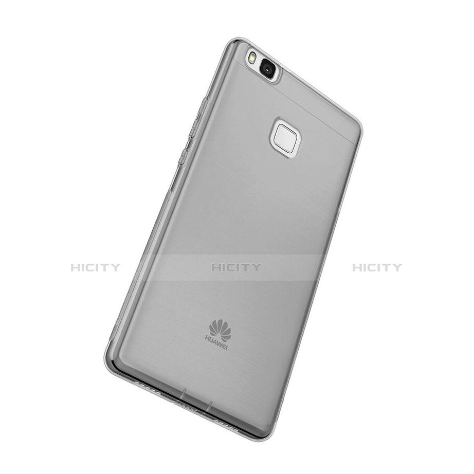 Carcasa Silicona Ultrafina Transparente para Huawei G9 Lite Gris