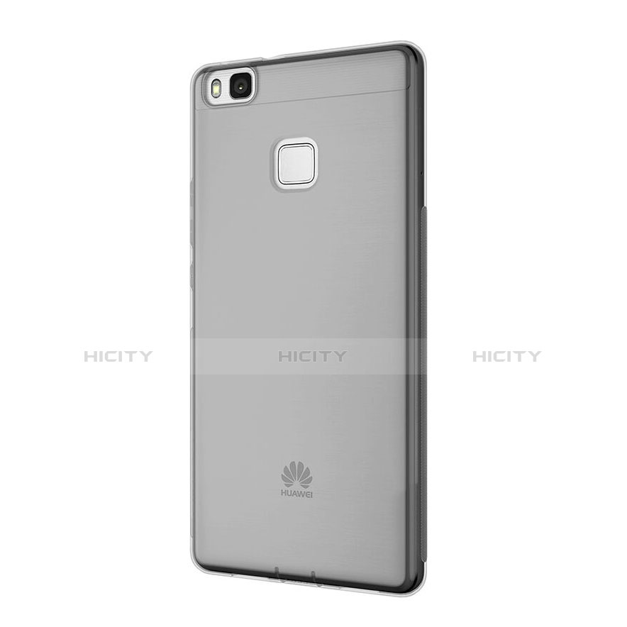 Carcasa Silicona Ultrafina Transparente para Huawei G9 Lite Gris