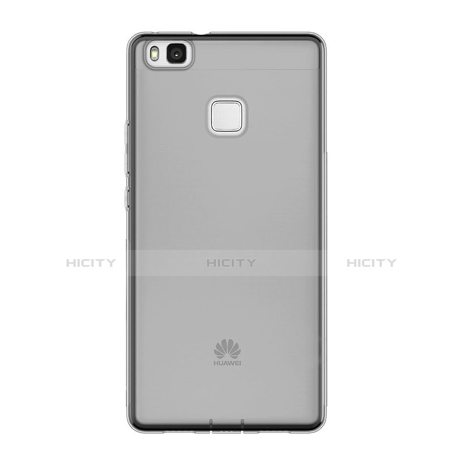 Carcasa Silicona Ultrafina Transparente para Huawei G9 Lite Gris