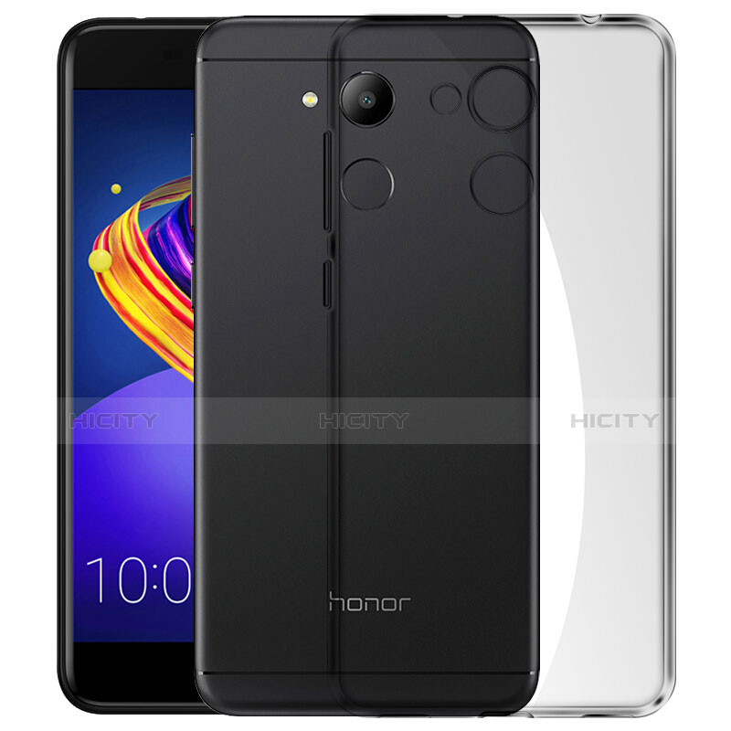 Carcasa Silicona Ultrafina Transparente para Huawei Honor V9 Play Gris