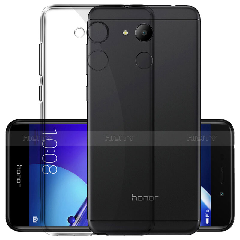 Carcasa Silicona Ultrafina Transparente para Huawei Honor V9 Play Gris