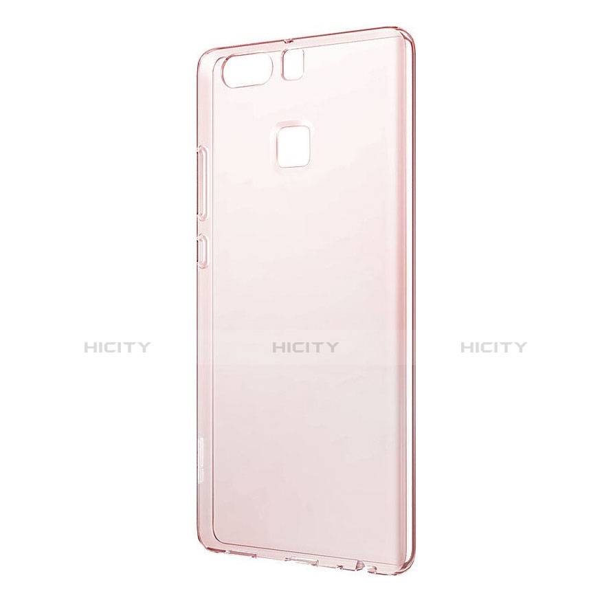 Carcasa Silicona Ultrafina Transparente para Huawei P9 Plus Oro Rosa