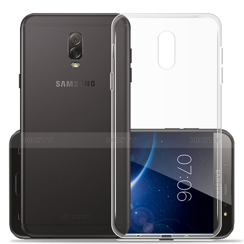 Carcasa Silicona Ultrafina Transparente para Samsung Galaxy J7 Plus Claro