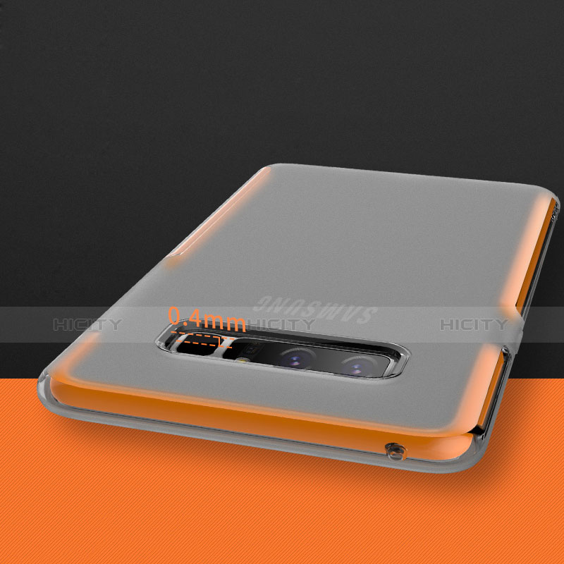 Carcasa Silicona Ultrafina Transparente para Samsung Galaxy Note 8 Duos N950F Naranja