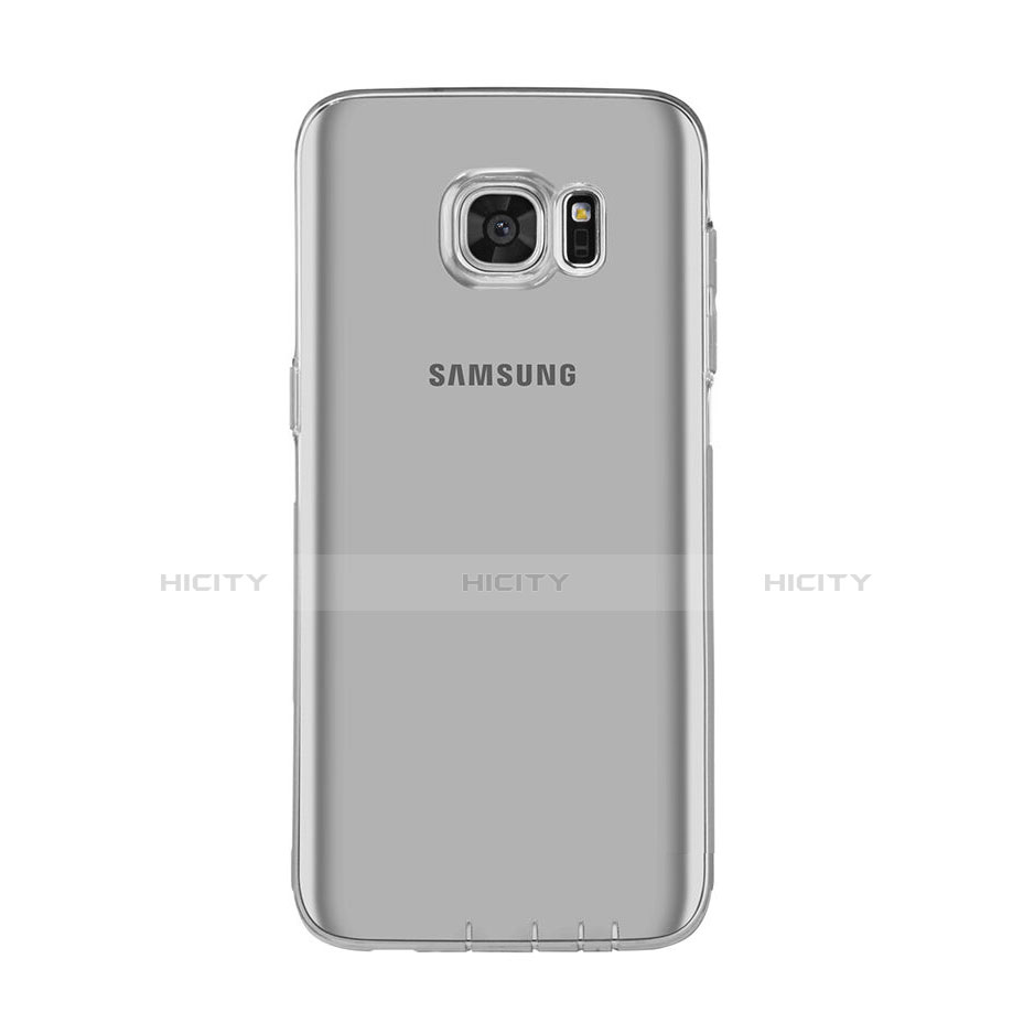 Carcasa Silicona Ultrafina Transparente para Samsung Galaxy S7 Edge G935F Gris