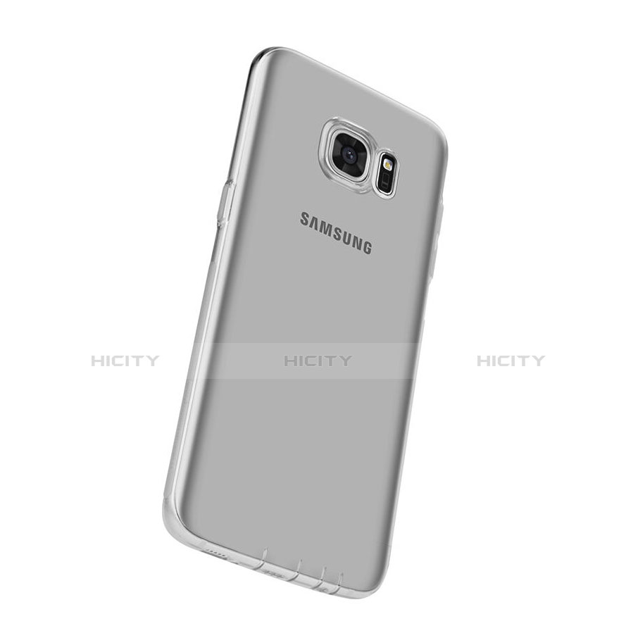 Carcasa Silicona Ultrafina Transparente para Samsung Galaxy S7 Edge G935F Gris