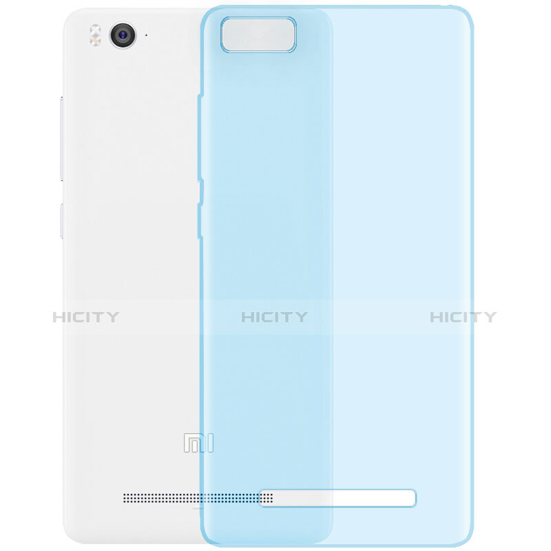 Carcasa Silicona Ultrafina Transparente para Xiaomi Mi 4C Azul