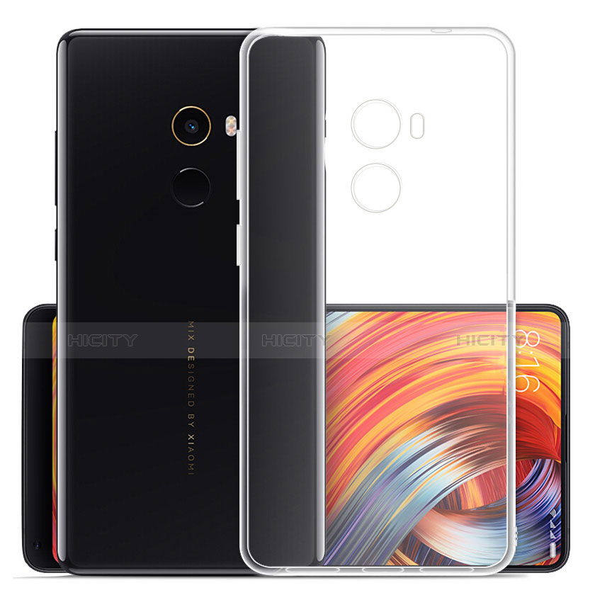 Carcasa Silicona Ultrafina Transparente para Xiaomi Mi Mix 2 Claro