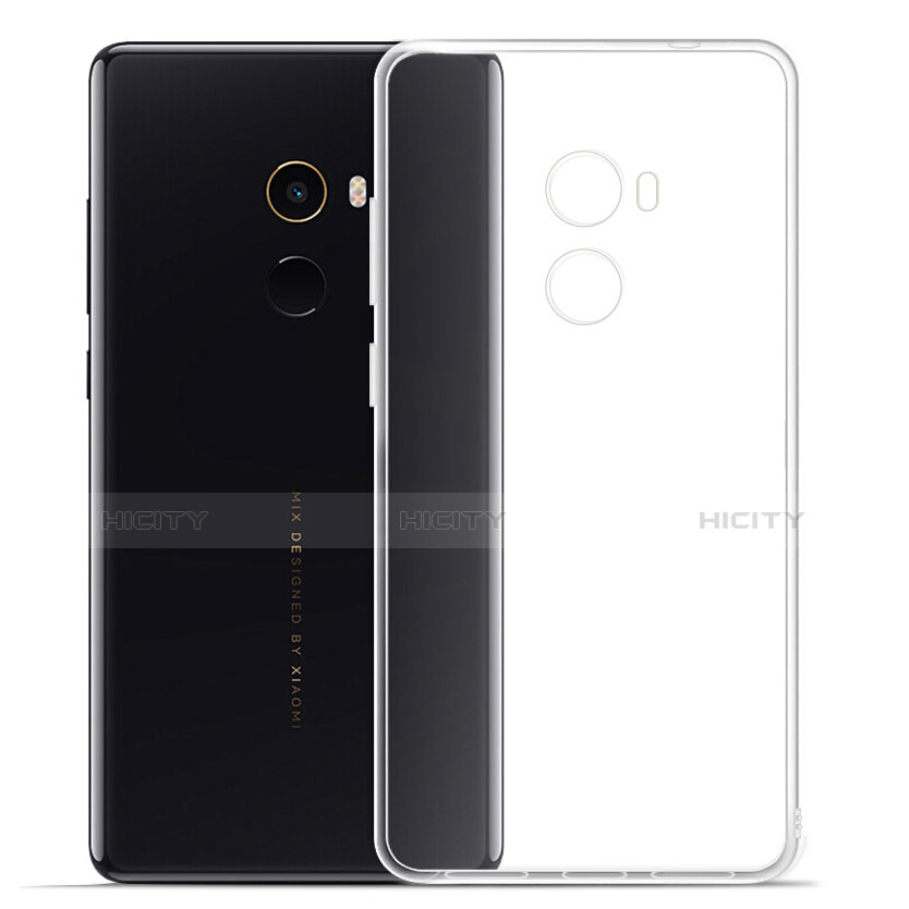 Carcasa Silicona Ultrafina Transparente para Xiaomi Mi Mix 2 Claro