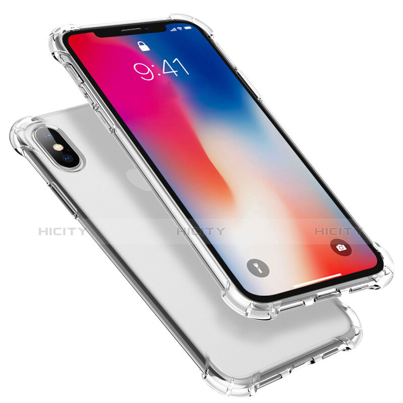 Carcasa Silicona Ultrafina Transparente R03 para Apple iPhone Xs Claro