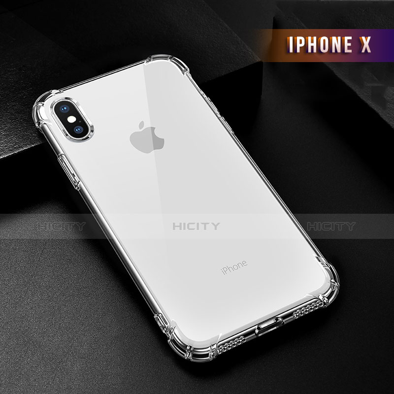 Carcasa Silicona Ultrafina Transparente R03 para Apple iPhone Xs Claro