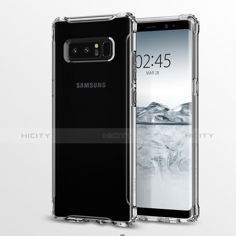 Carcasa Silicona Ultrafina Transparente R03 para Samsung Galaxy Note 8 Claro