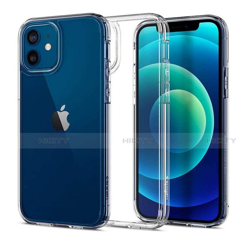 Carcasa Silicona Ultrafina Transparente T02 para Apple iPhone 12 Claro