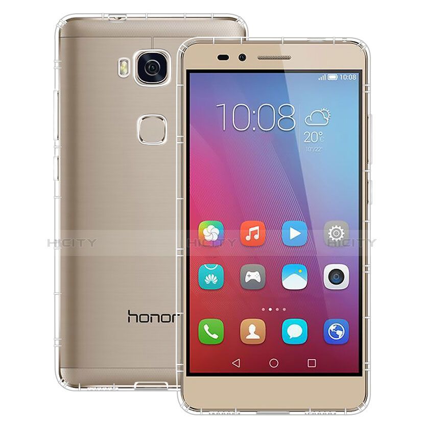 Carcasa Silicona Ultrafina Transparente T02 para Huawei GR5 Claro