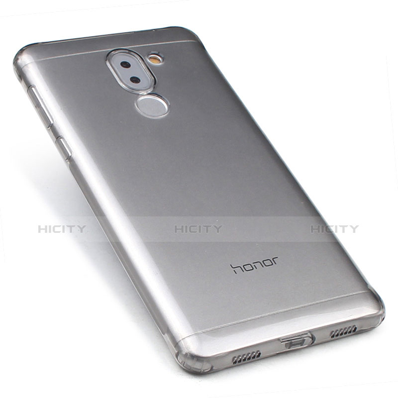 Carcasa Silicona Ultrafina Transparente T02 para Huawei Mate 9 Lite Gris