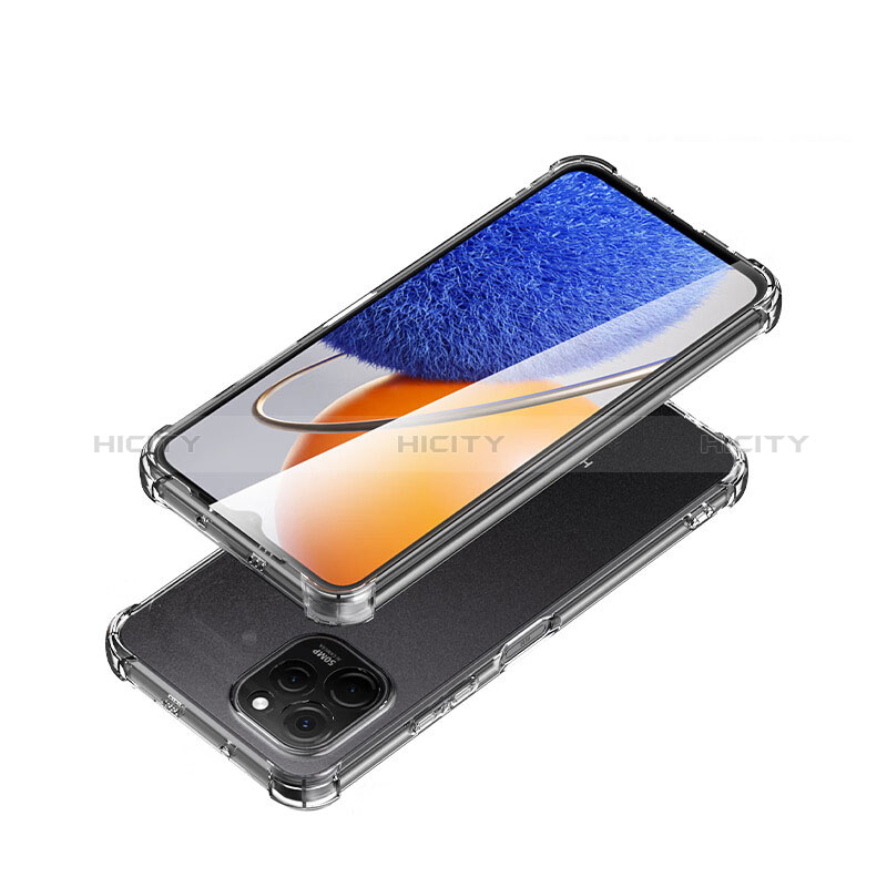 Carcasa Silicona Ultrafina Transparente T02 para Huawei Nova Y61 Claro