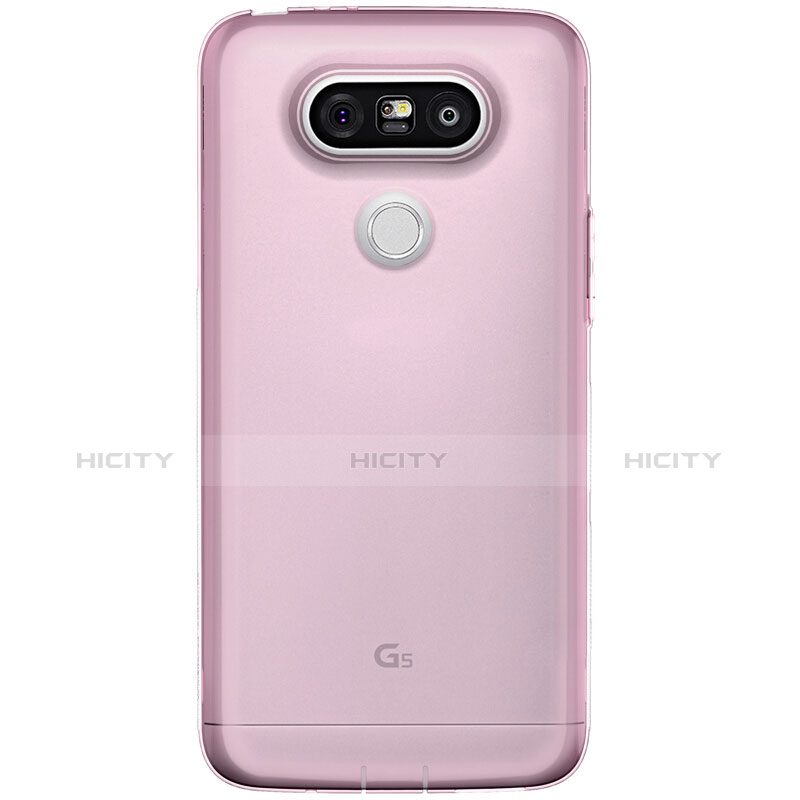 Carcasa Silicona Ultrafina Transparente T02 para LG G5 Rosa