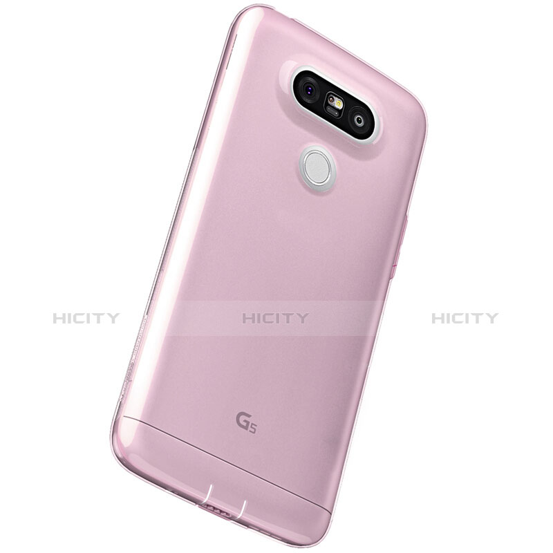 Carcasa Silicona Ultrafina Transparente T02 para LG G5 Rosa