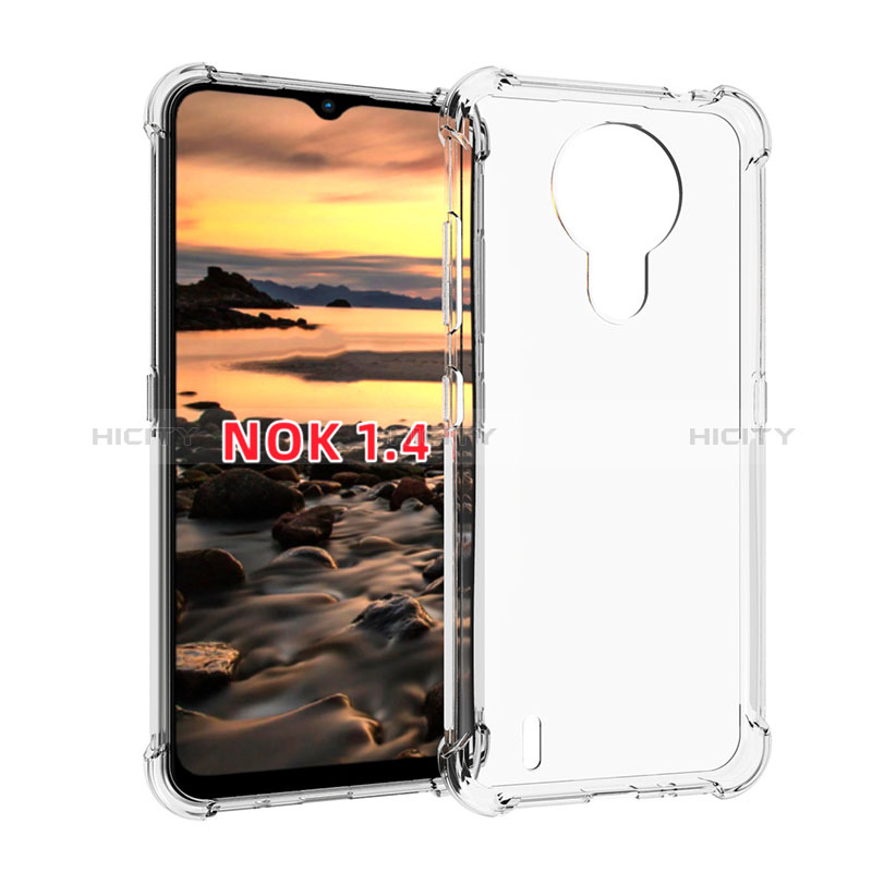 Carcasa Silicona Ultrafina Transparente T02 para Nokia 1.4 Claro