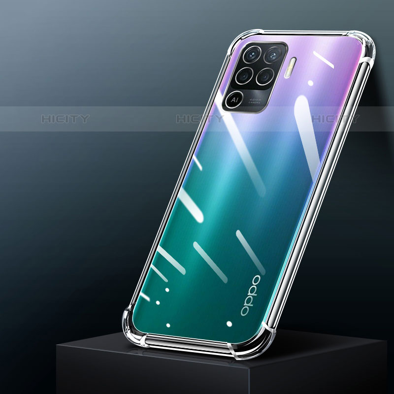 Carcasa Silicona Ultrafina Transparente T02 para Oppo Reno5 F Claro