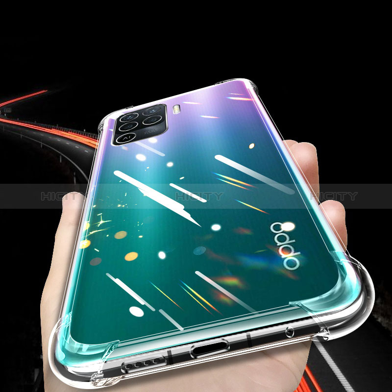 Carcasa Silicona Ultrafina Transparente T02 para Oppo Reno5 Lite Claro