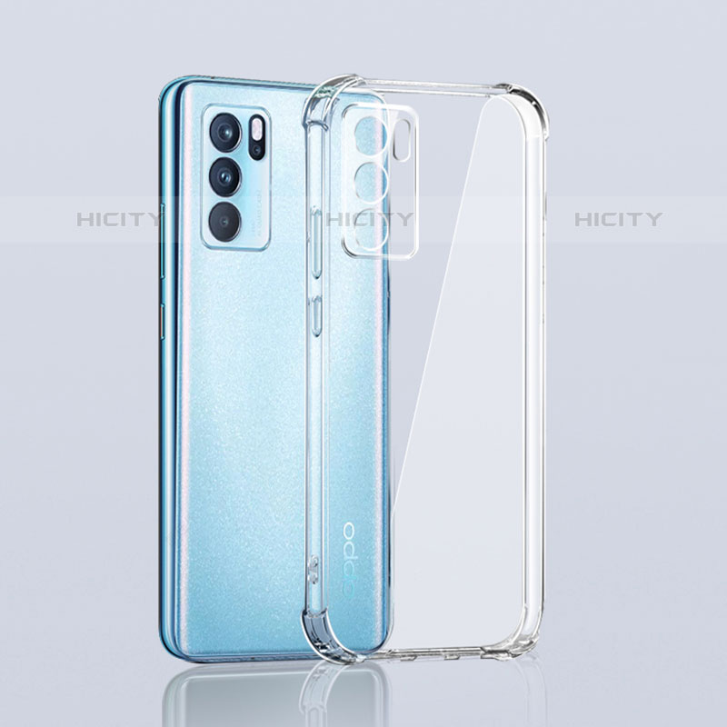 Carcasa Silicona Ultrafina Transparente T02 para Oppo Reno6 5G Claro