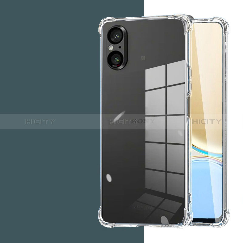 Carcasa Silicona Ultrafina Transparente T02 para Sony Xperia 5 V Claro