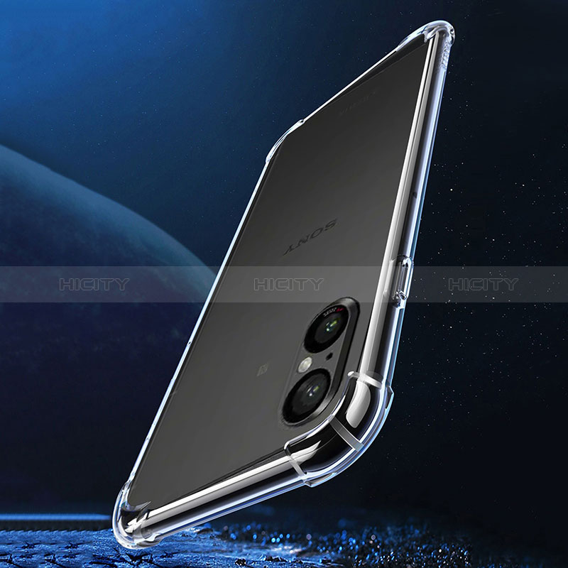 Carcasa Silicona Ultrafina Transparente T02 para Sony Xperia 5 V Claro