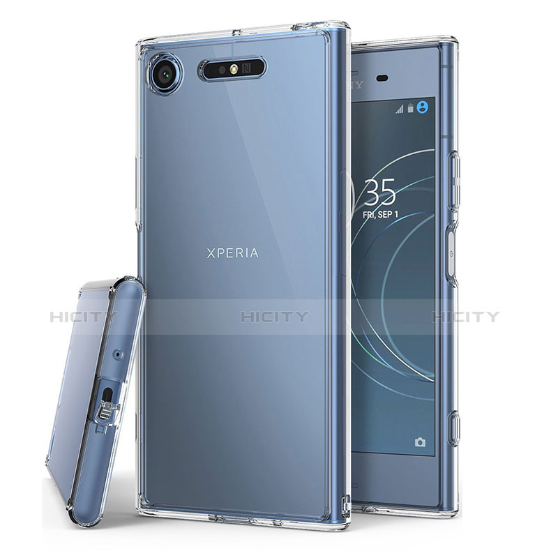 Carcasa Silicona Ultrafina Transparente T02 para Sony Xperia XZ1 Claro