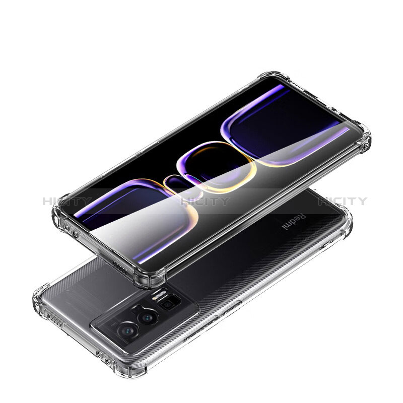 Carcasa Silicona Ultrafina Transparente T02 para Xiaomi Redmi K60 Pro 5G Claro