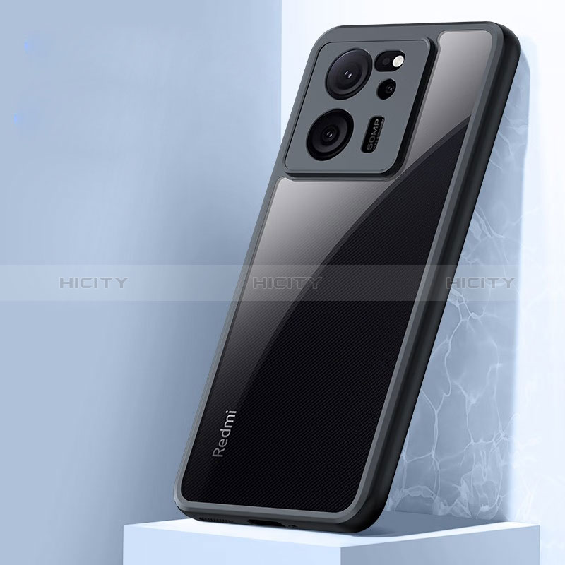 Carcasa Silicona Ultrafina Transparente T02 para Xiaomi Redmi K60 Ultra 5G Negro