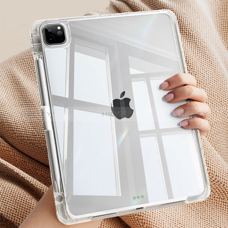 Carcasa Silicona Ultrafina Transparente T03 para Apple iPad Pro 12.9 (2021) Claro