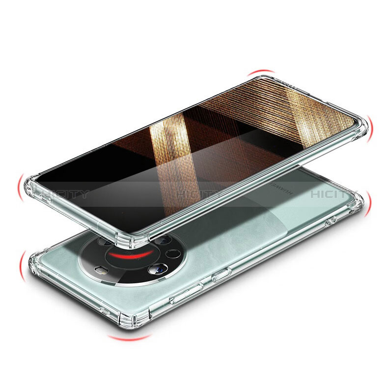 Carcasa Silicona Ultrafina Transparente T03 para Huawei Mate 60 Pro Claro