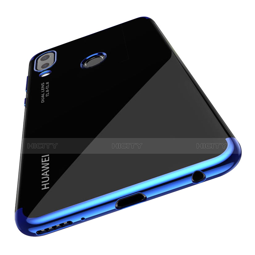 Carcasa Silicona Ultrafina Transparente T03 para Huawei Nova 3e Azul