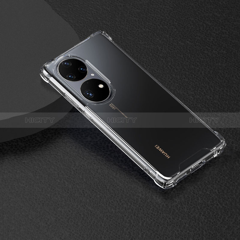 Carcasa Silicona Ultrafina Transparente T03 para Huawei P50 Claro