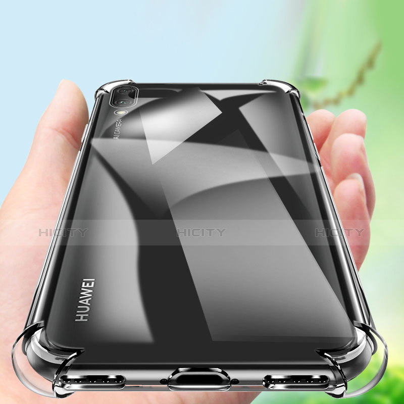 Carcasa Silicona Ultrafina Transparente T03 para Huawei Y7 Prime (2019) Claro