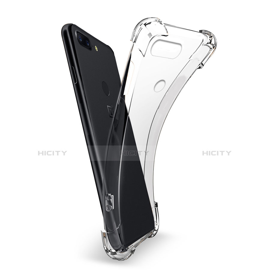 Carcasa Silicona Ultrafina Transparente T03 para OnePlus 5T A5010 Claro