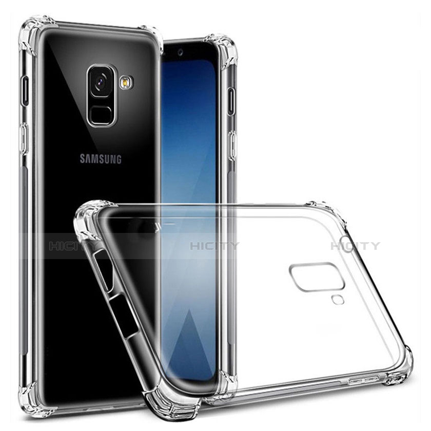 Carcasa Silicona Ultrafina Transparente T03 para Samsung Galaxy A8+ A8 Plus (2018) A730F Claro