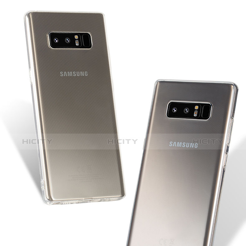 Carcasa Silicona Ultrafina Transparente T03 para Samsung Galaxy Note 8 Duos N950F Claro