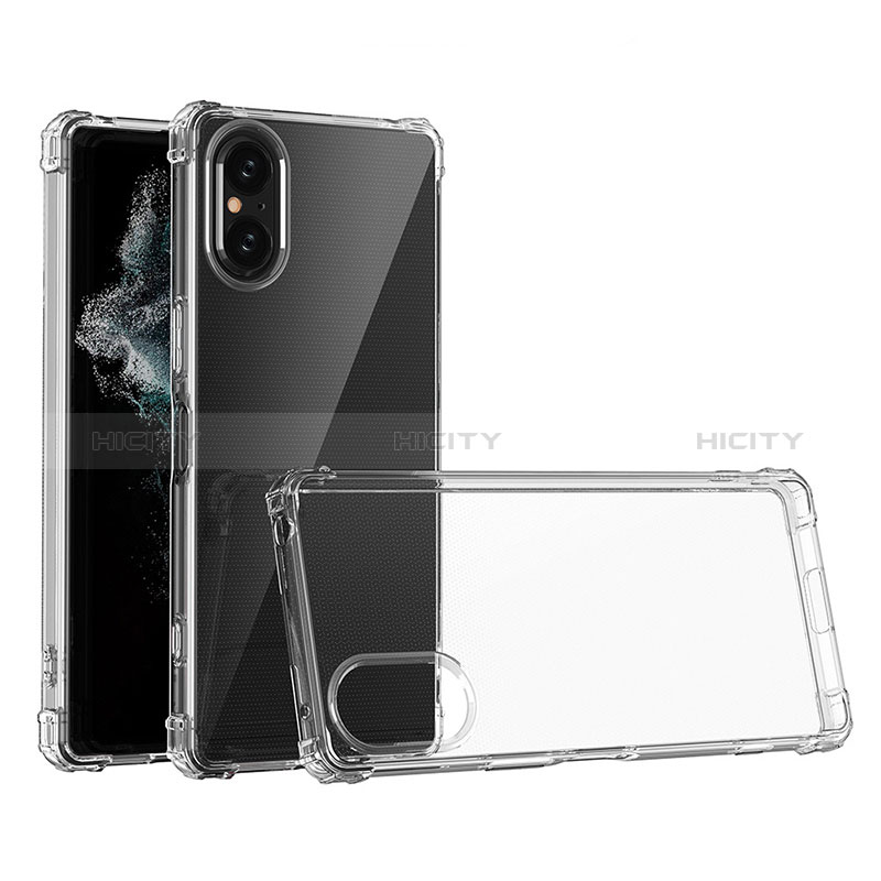 Carcasa Silicona Ultrafina Transparente T03 para Sony Xperia 5 V Claro