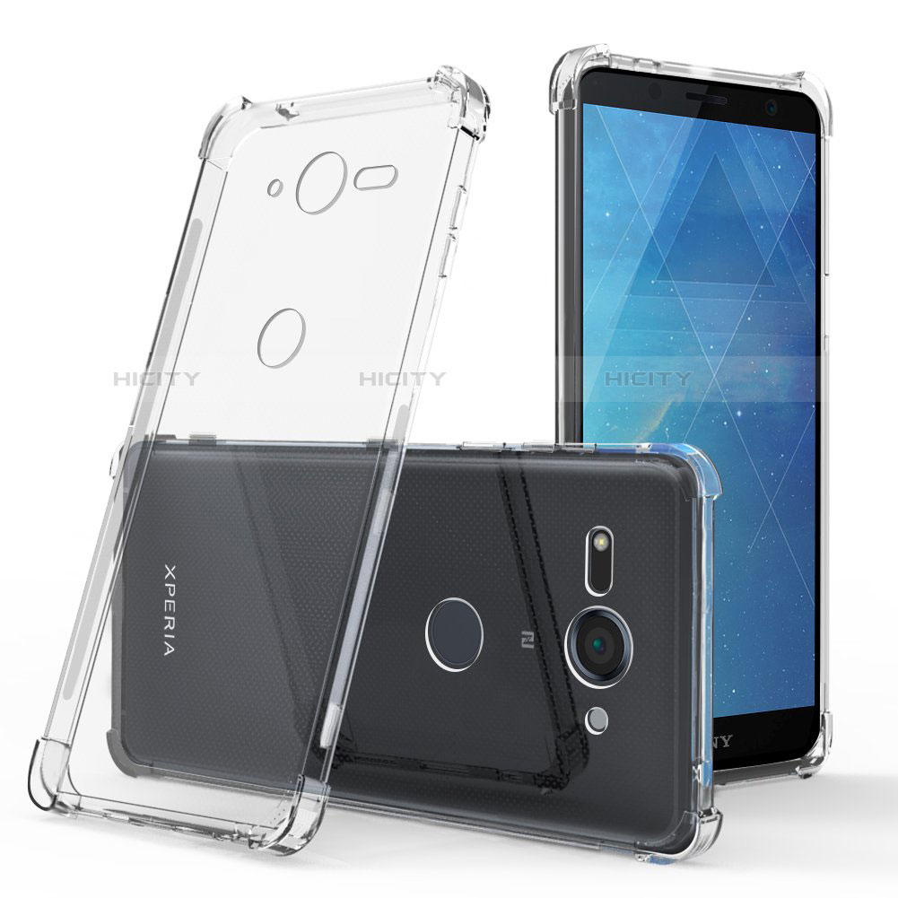 Carcasa Silicona Ultrafina Transparente T03 para Sony Xperia XZ2 Compact Claro