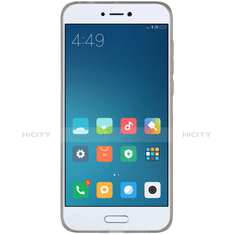 Carcasa Silicona Ultrafina Transparente T03 para Xiaomi Mi 5C Gris