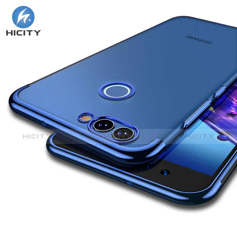 Carcasa Silicona Ultrafina Transparente T04 para Huawei Nova 2 Plus Azul