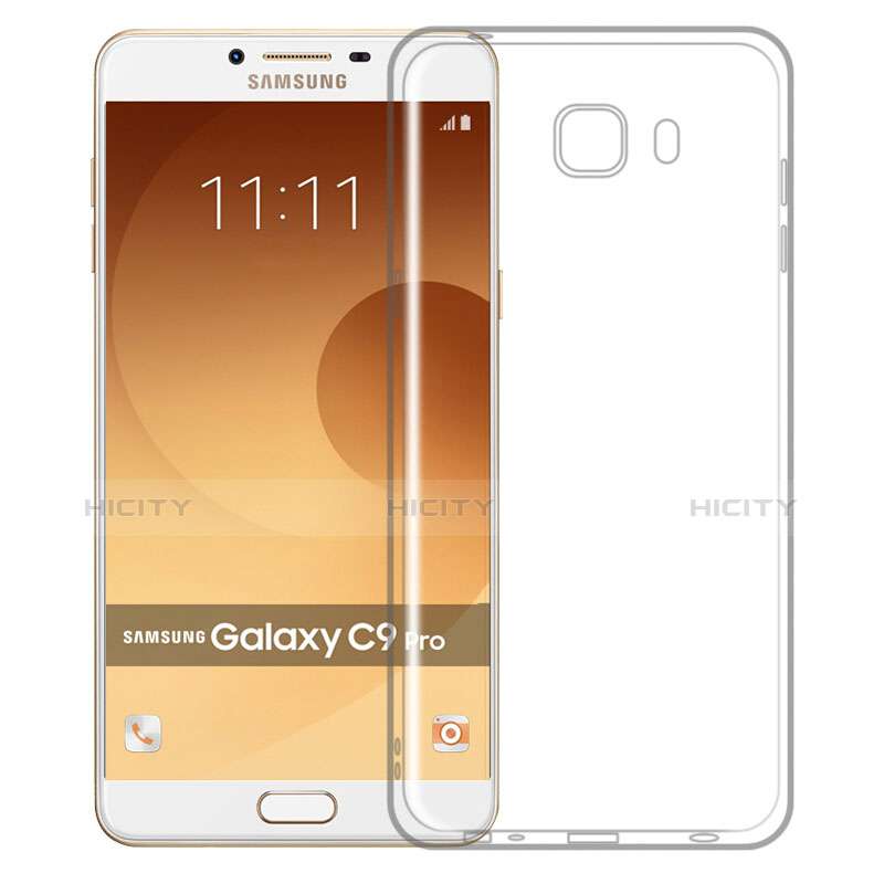 Carcasa Silicona Ultrafina Transparente T04 para Samsung Galaxy C9 Pro C9000 Claro